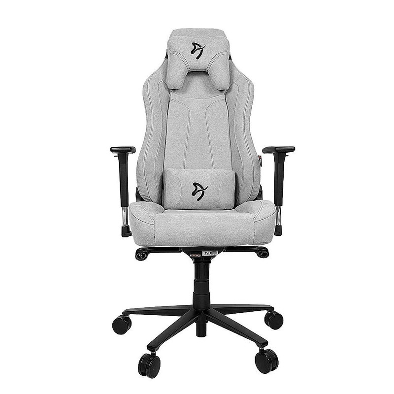 Arozzi Vernazza Soft Fabric Gaming Chair - Black/Light Gray - كرسي